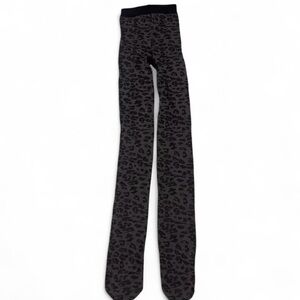 vintage textured gray and black cheetah print tights 🐆